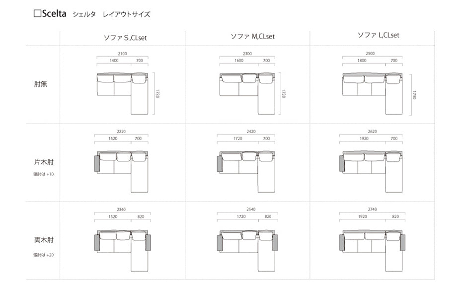 Scelta（シェルタ）sofaS
